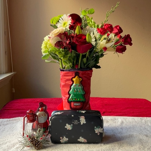 ☃️ COACH BOXY COSMETIC CASE WITH SNOWMAN PRINT ☃️ - Picture 7 of 16